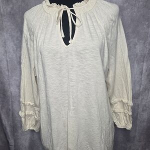 Elegant Cream Women's Top